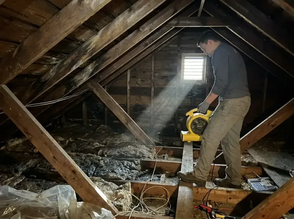 attic-water-damage-drying-proc-007 — frequently asked questions, Emergency Water Extraction & 24/7 Flood Response in Hermosa…